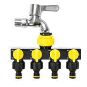 4-Way Garden Water Splitter with European Standard Threads – view 6