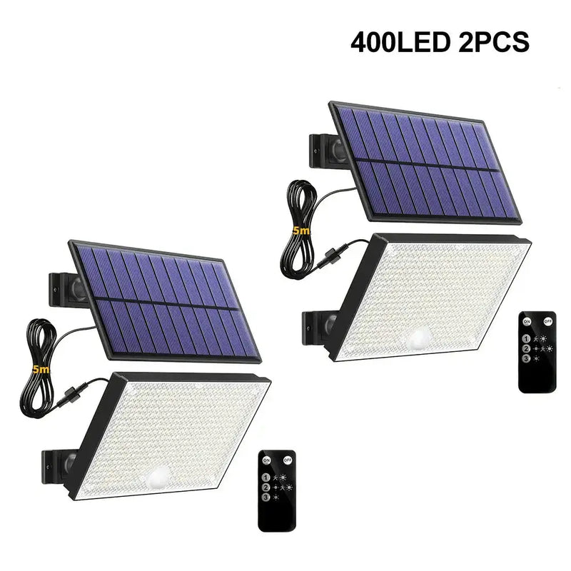 Habicare SS 400 LED Solar Motion Sensor Outdoor Security Light 400 LED Solar Motion Sensor Outdoor Security Light