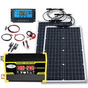 Habicare SS 200W Solar Panel & Inverter Kit 12V–220V 200W Solar Panel Kit With Inverter 12V 220V