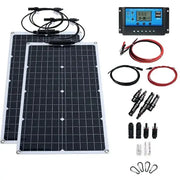 Habicare SS 200W Solar Panel & Inverter Kit 12V–220V 200W Solar Panel Kit With Inverter 12V 220V