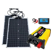 Habicare SS 200W Solar Panel & Inverter Kit 12V–220V 200W Solar Panel Kit With Inverter 12V 220V
