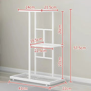 3 Layer Flower Stand Plant Shelf - Dark Grey – view 4