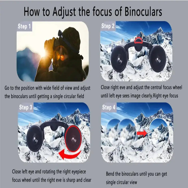 40x22 HD Binoculars – Long Range Mini Telescope with BAK4 Optics – view 10