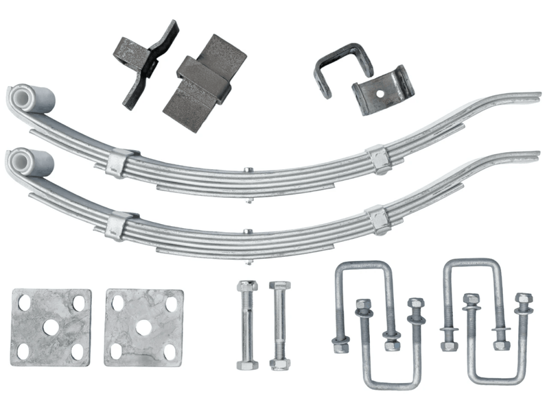 Trojan Multi Leaf Spring Kit Short Series 50mm 1250kg DACROMET Coated For Single Axle Trailers – view 1
