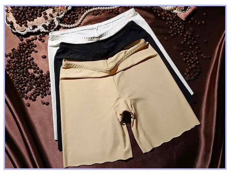 XL Summer Safety Pants Silky Seamless Stretchy Underpants Solid Color – view 2