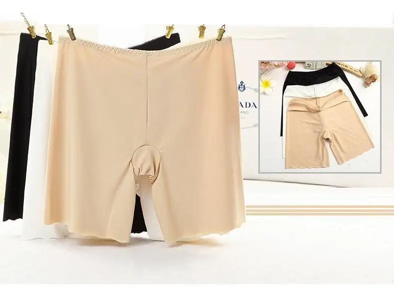 XL Summer Safety Pants Silky Seamless Stretchy Underpants Solid Color – view 3