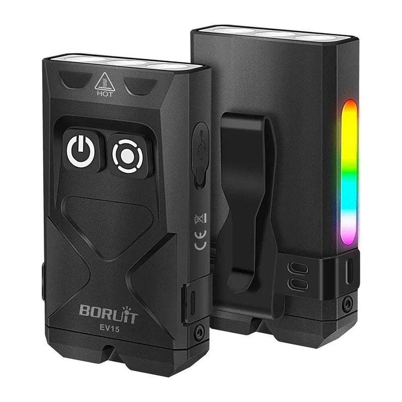 BORUIT EV15 Mini Light Rechargeable Torch EDC Work Lamp Keychain LED Flashlight – view 1