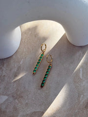 Tahana Jewellery Earrings Tāhū Kākāriki Gold Earrings Tāhū Kākāriki Gold Earrings