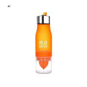 Orange 650ml Fruit Infuser Water Bottle Eco Friendly Leak Proof – view 2
