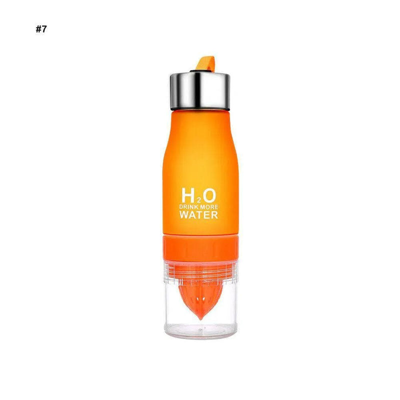 Orange 650ml Fruit Infuser Water Bottle Eco Friendly Leak Proof – view 2