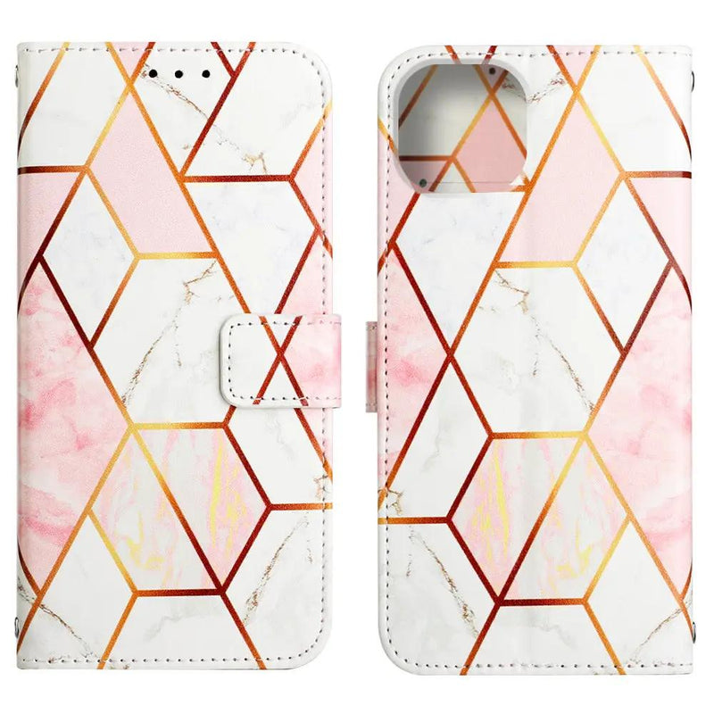 iPhone 14 Plus Case - Wallet Marble Pattern – view 3