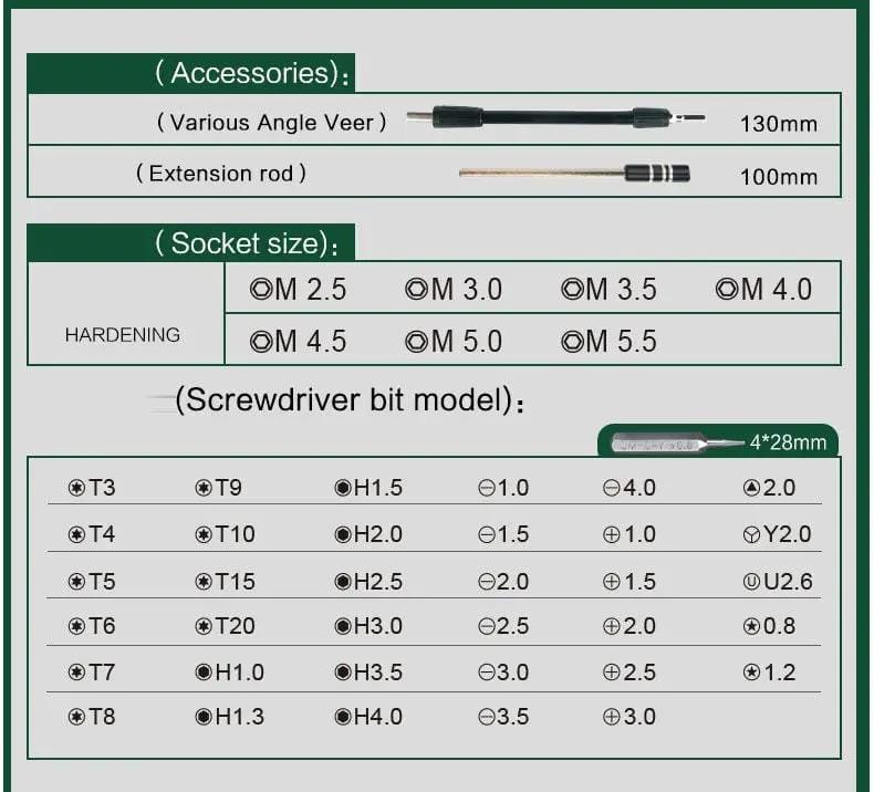 Elecall Screwdrive Mini Precision Screw driver Set, 45 in 1 – view 4