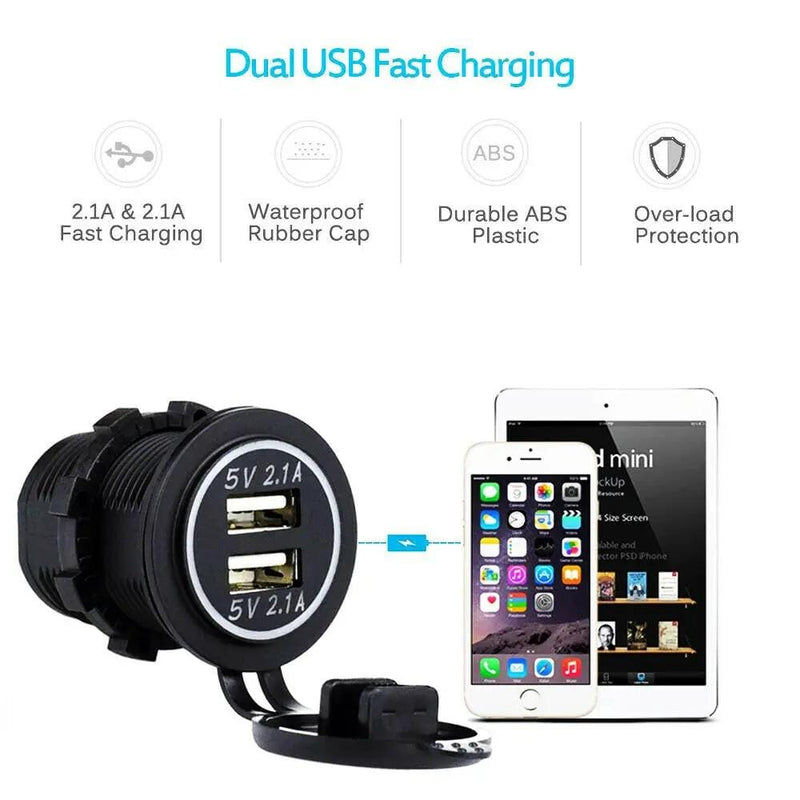 salelink.co.nz Unbranded 8 Gang Car Auto LED Rocker Switch Panel 8 Gang Car LED Rocker Panel With USB Charger 12V Meter