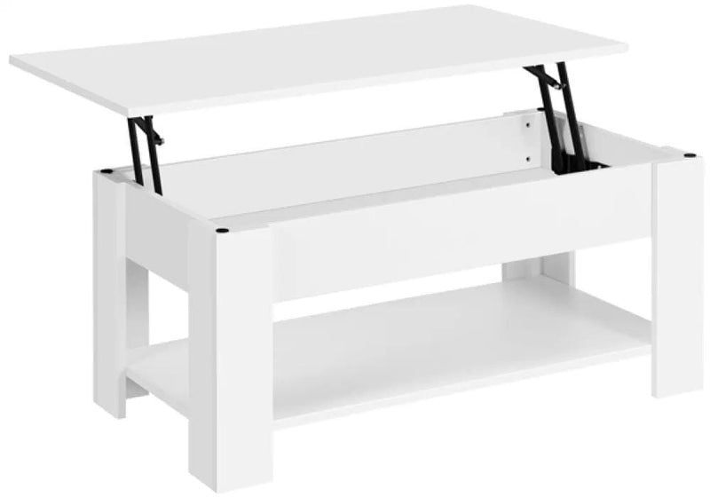 Space-saving Lift Top Coffee Table w/ Hidden Compartment & Open Shelf – view 1
