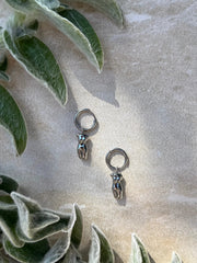 Tahana Jewellery Earrings Wāhine Tinana Silver Huggies Wāhine Tinana Silver Huggies