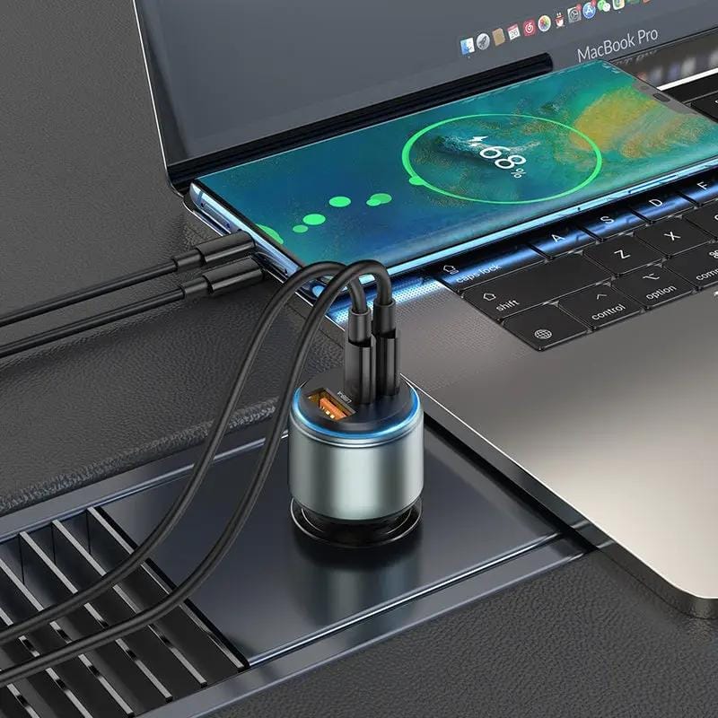 95w Car Charger USB Type-C Adapter for Apple Android – view 9