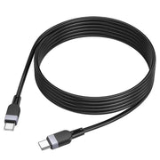 Hoco Type C to C Cable Fast Charging Cable Black – view 2