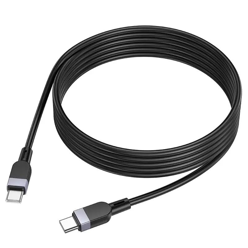 Hoco Type C to C Cable Fast Charging Cable Black – view 2