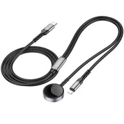 salelink.co.nz Unbranded 2IN1 Wireless Charging Cable 2 In 1 Wireless Charger Cable For Apple Watch iPhone