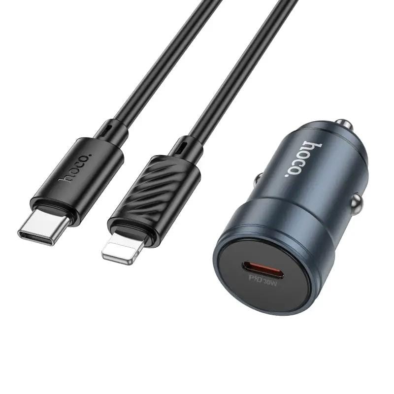 Hoco Fast Charging 30W C to iP Car Charger – view 2