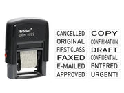 Self-Inking 1-Line Trodat 4822 Text 'COPY' 'FAXED' Stamp - 26X4MM – view 1