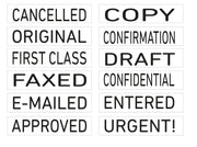 Self-Inking 1-Line Trodat 4822 Text 'COPY' 'FAXED' Stamp - 26X4MM – view 4