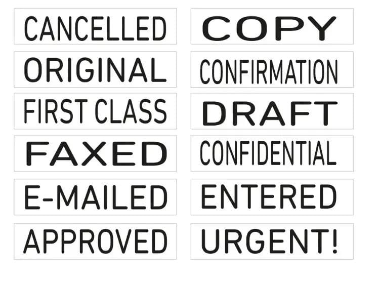 Self-Inking 1-Line Trodat 4822 Text 'COPY' 'FAXED' Stamp - 26X4MM – view 4