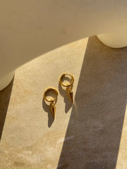 Tahana Jewellery Earrings Wero Ngira Gold Huggies Wero Ngira Gold Huggies