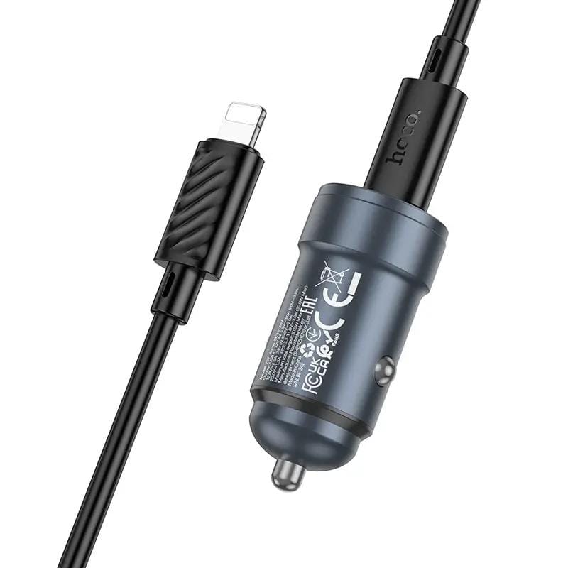 Hoco Fast Charging 30W C to iP Car Charger – view 3