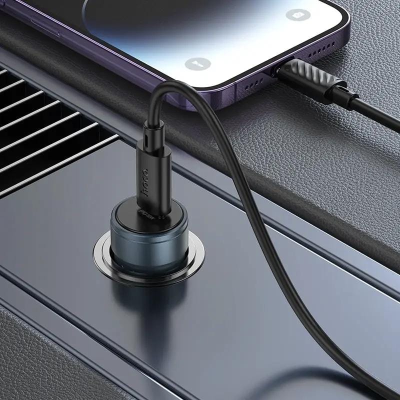 Hoco Fast Charging 30W C to iP Car Charger – view 5