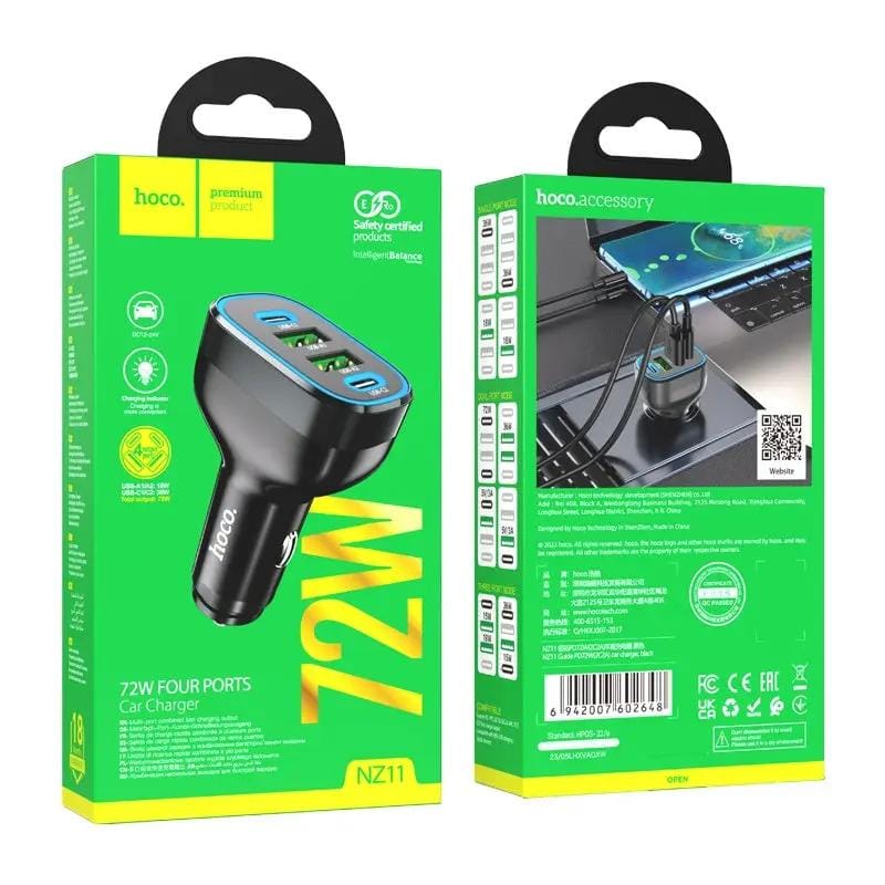 4 Port 2C2A Car Phone Fast Charger For Android iPhone – view 5