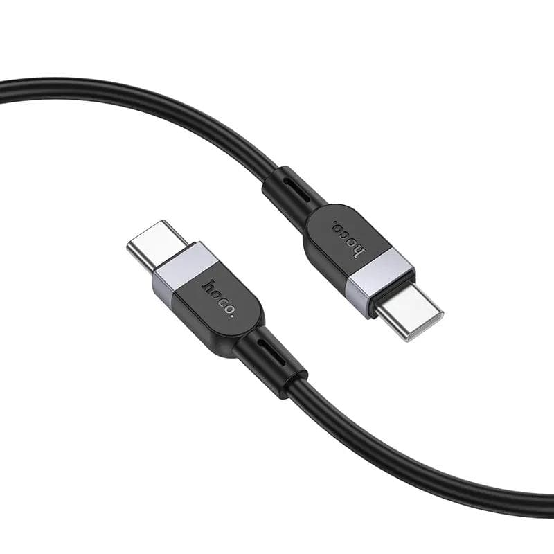 Hoco Type C to C Cable Fast Charging Cable Black – view 1