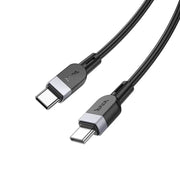 Hoco Type C to C Cable Fast Charging Cable Black – view 4