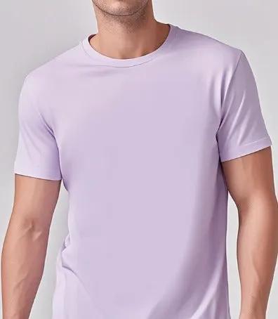 Solid Casual Crewneck T-Shirt — Loose Fit Pure Cotton | Men's Everyday Tee – view 54