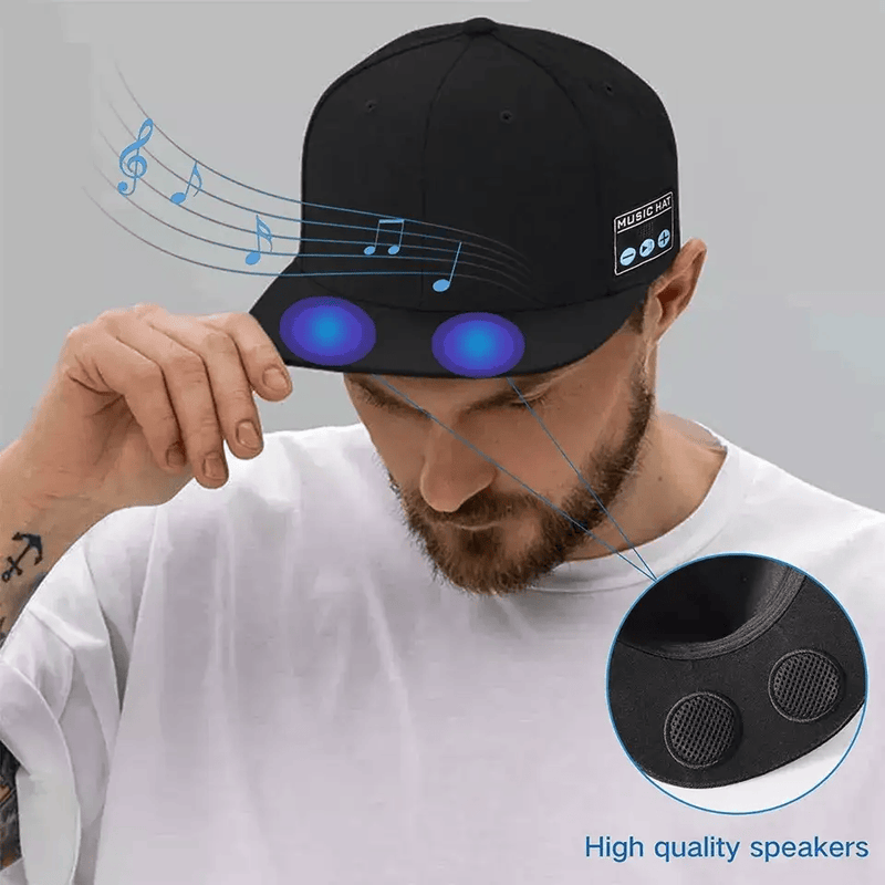 Baseball Cap with Bluetooth Stereo Music Speakers Wireless Headphone Headset – view 6