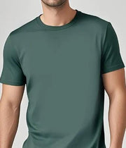 Solid Casual Crewneck T-Shirt — Loose Fit Pure Cotton | Men's Everyday Tee – view 67