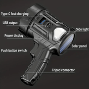 salelink.co.nz Unbranded LED Handheld Torch Spotlight LED Handheld Torch Spotlight | Action Outdoors NZ