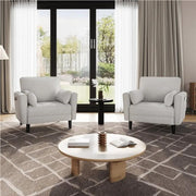 Yaheetech 2pcs Tufted Oversized Armchairs 2pcs Tufted Oversized Armchairs