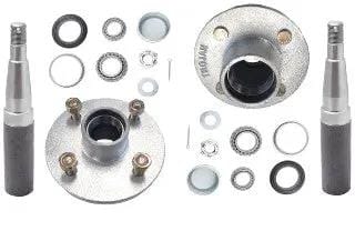 1500kg Non-braked Hub & Stub Kit - 4x4-1/4"x7/16" - Pair