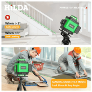 salelink.co.nz Unbranded 16-Line Green Laser Level Self-Leveling 16 Line Green Laser Level Self Leveling Tool