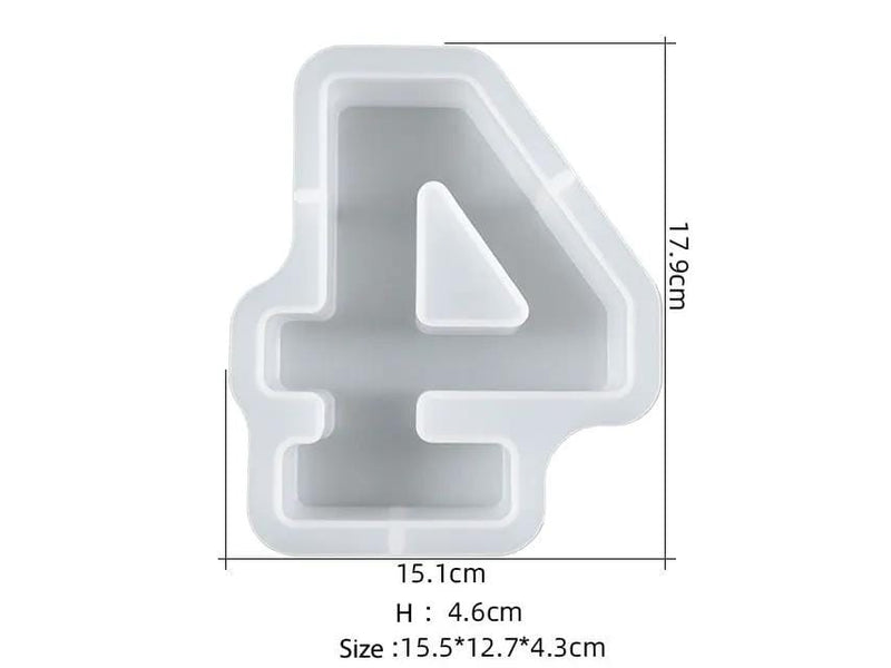 Resin Art NZ Moulds Number Moulds - Individual - Super Large Number Moulds - Individual - Super Large | NZ