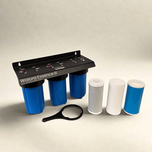 Waiora Essence III Whole House Mains Filter - 3 Stage, 10 Inch Jumbo, Heavy Metal & Chlorine Removal NZ