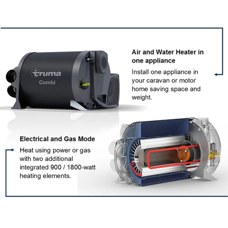 TRUMA Marine & RV Water Heating TRUMA COMBI 6E 33814-20 (INET) KIT Truma Combi 6E AU Plus Water Air Heater With iNet Panel