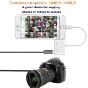 salelink.co.nz Unbranded 4 in 1 Camera Card Reader 4 In 1 Camera Card Reader USB Adapter For iPhone iPad