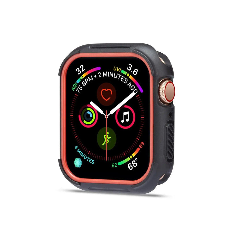 Red and Black Silicone Apple Watch Band 42mm Frame for Series 1 to 3 – view 2