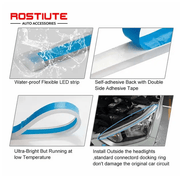 Car Soft Tube Guide Flexible LED Strip Daytime Running Light – view 5