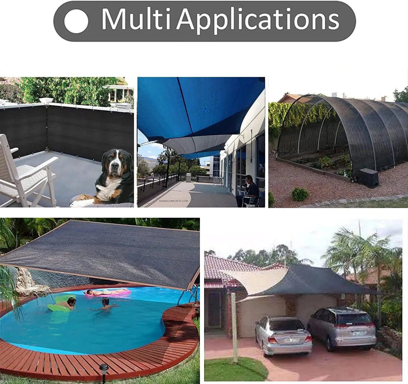 salelink.co.nz Unbranded 70g 95% Black Shade Cloth 3Mx6M 70g 95% Black Shade Cloth 3Mx6M | Action Outdoors NZ