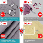 salelink.co.nz Unbranded Shade Sail Waterproof 2x2x2m Shade Sail Waterproof 2x2x2m | Action Outdoors NZ