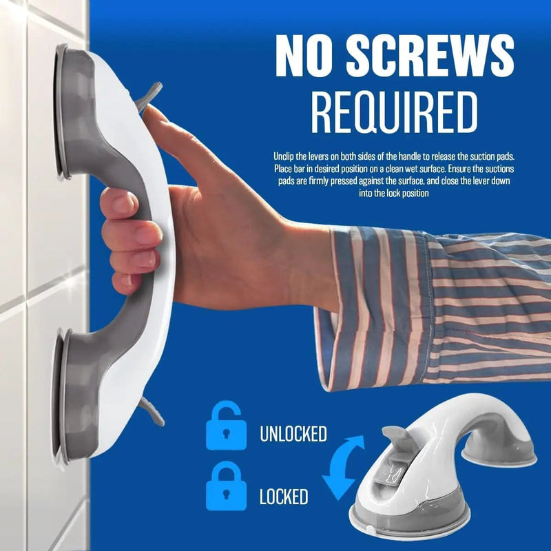salelink.co.nz Unbranded 2Pcs Bathroom Grab Bars Shower Handles 2 Pack Shower Grab Bars With Twin Suction