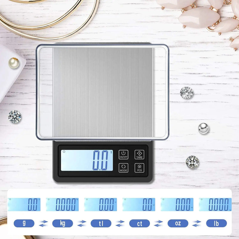Digital Pocket Scale with USB Rechargeable 3000g/0.1g – view 4